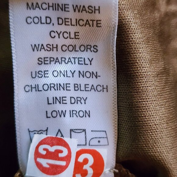 Roamans Dress Womens Plus Size 18W Brown Paisley Short Sleeve Maxi Cotton Boho - Picture 9 of 9